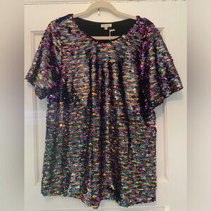 Sequined Jodifl top — Size Medium